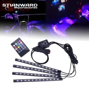 luces led rgb para interior de carro - stianward importaciones